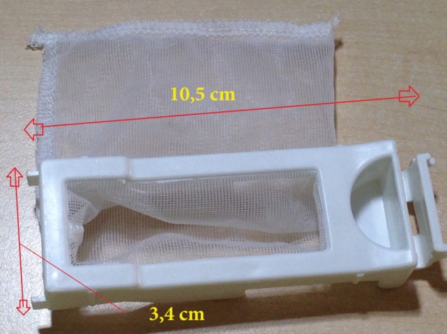 Lưới lọc sơ vải máy giặt Panasonic 9 kg (MSP: 118)